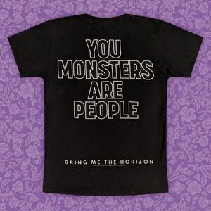 Bring Me The Horizon "You Monsters Are People" Black Band Tee | Size S